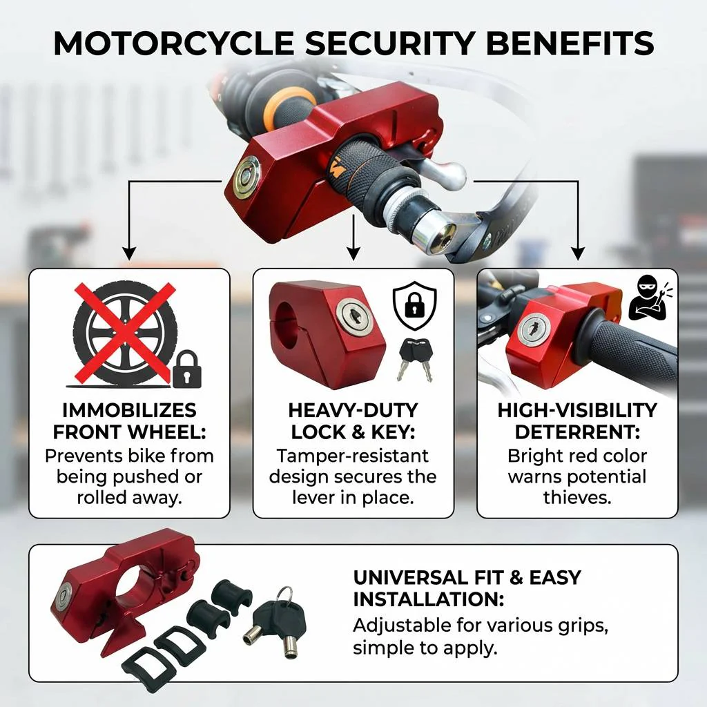 Motorcycle Handlebar Lock - Image 5